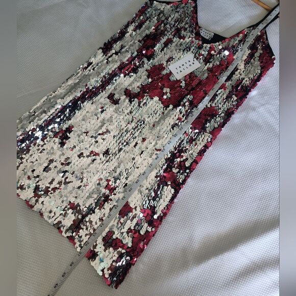 Tanya Taylor Becca Dress in Hot Pink sequins - Picture 12 of 16